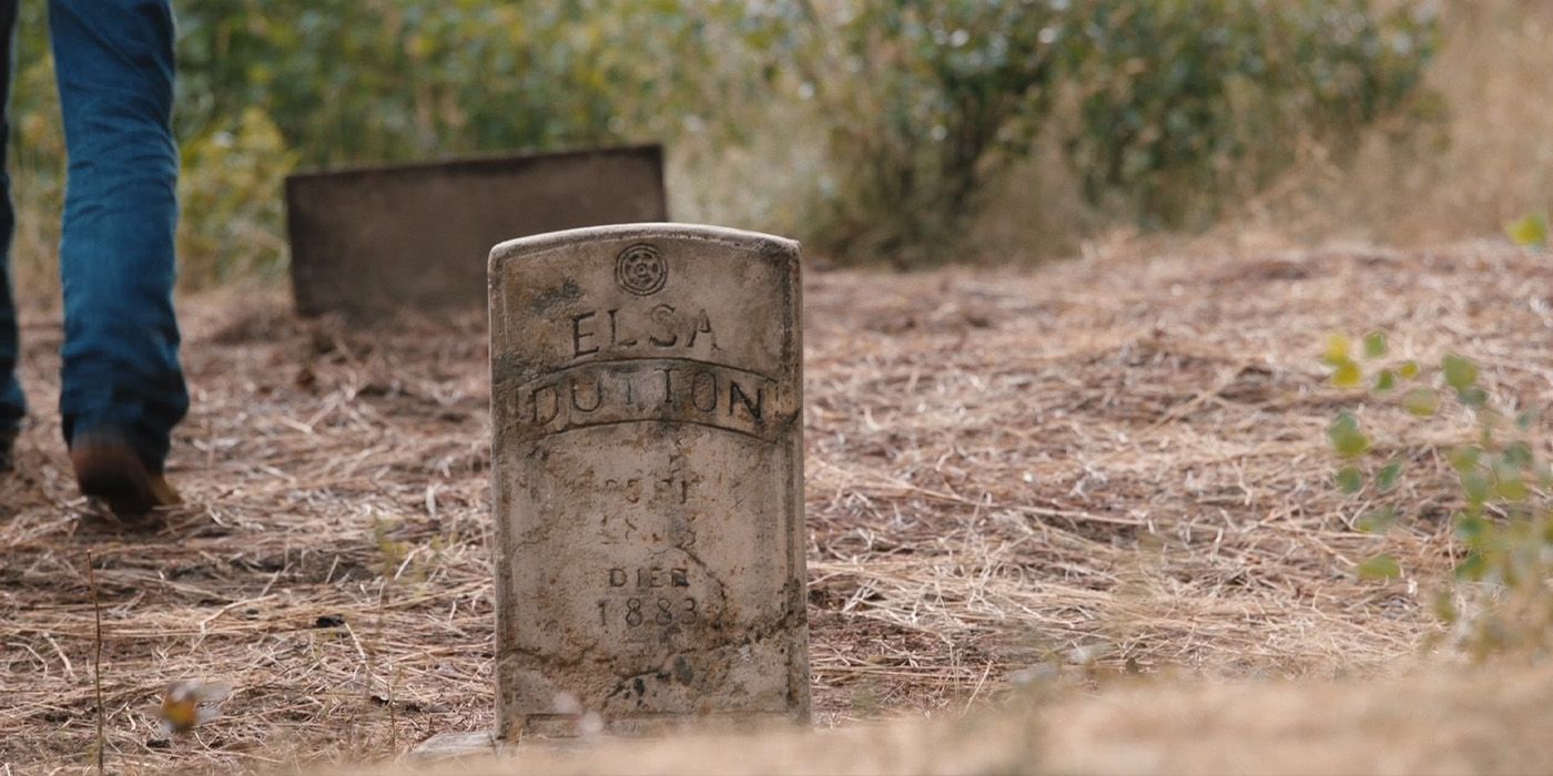 O grave marcador de Elsa Dutton em 'Yellowstone'