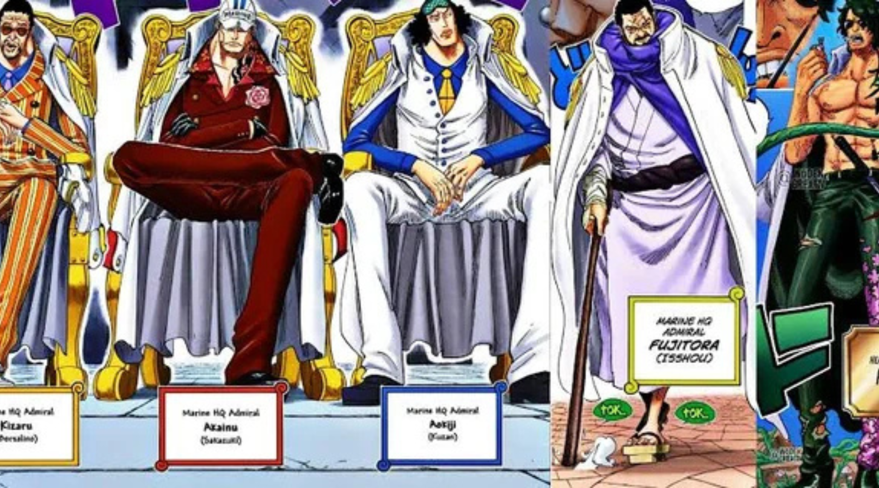os almirantes de one piece